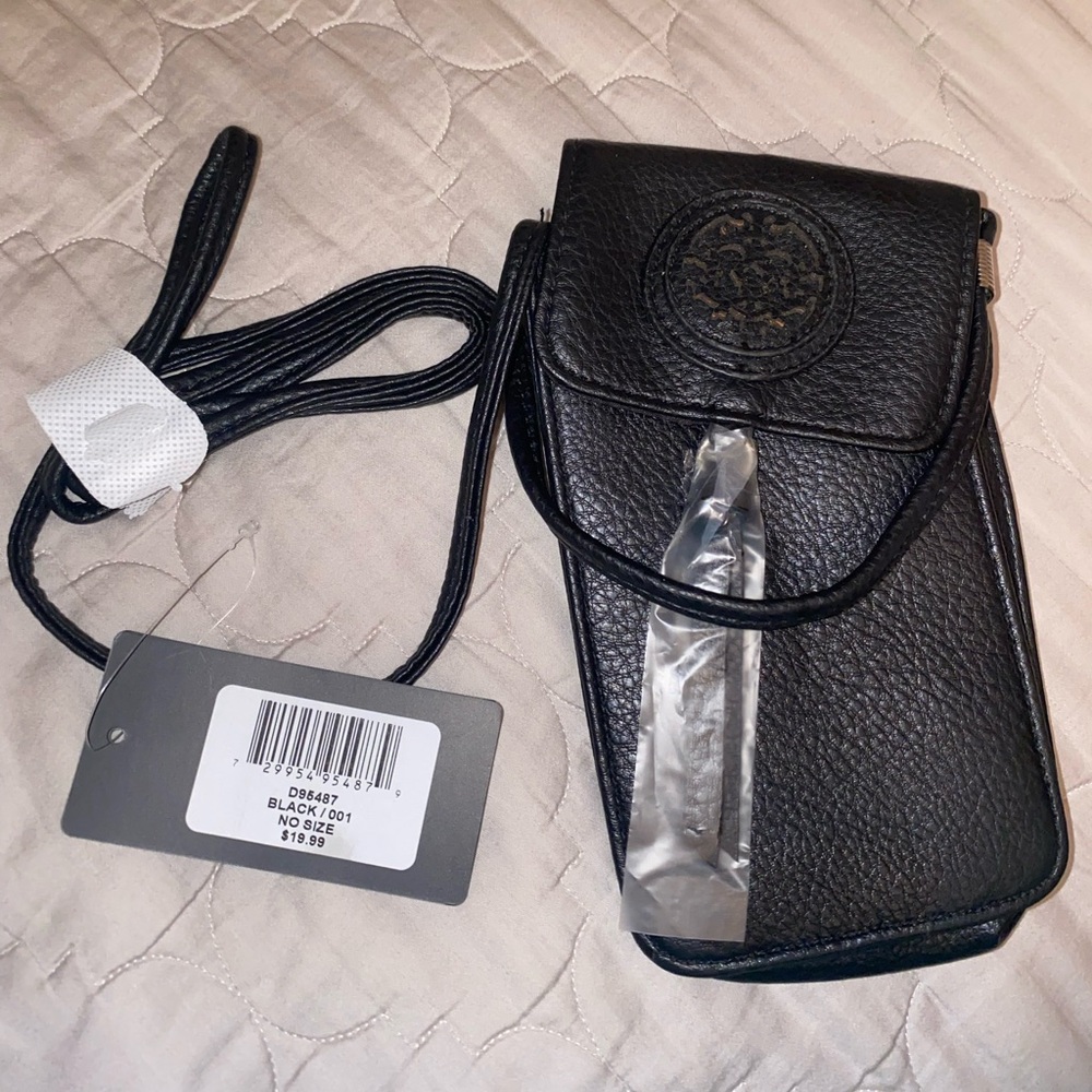 Black Long Mini Crossbody Purse